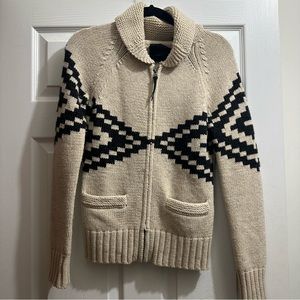 Aritzia TNA Sweater Aztec Print